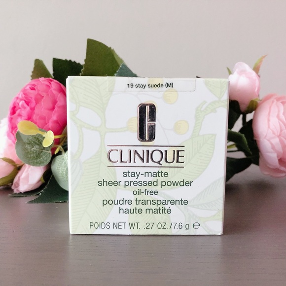 Clinique stay matte sheer pressed powder in 19 stay suede NWT - Picture 6 of 11